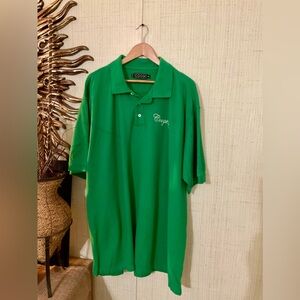 VTG COOGI Big Men  Green Polo Shirt C Logo Men’s 4x B08